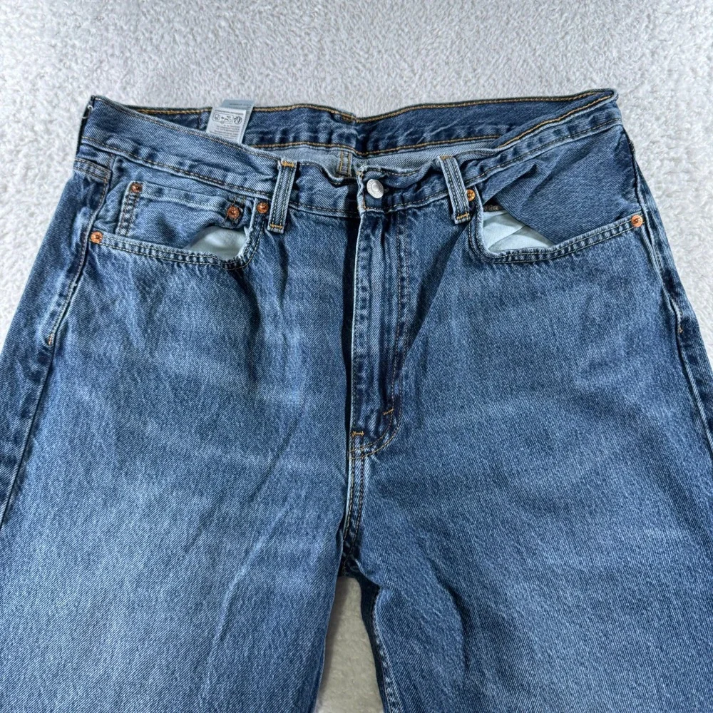 Y2K Levis 565 Jeans Mens 36x32 Blue Loose Straight Denim Pants‎ Work Stretch